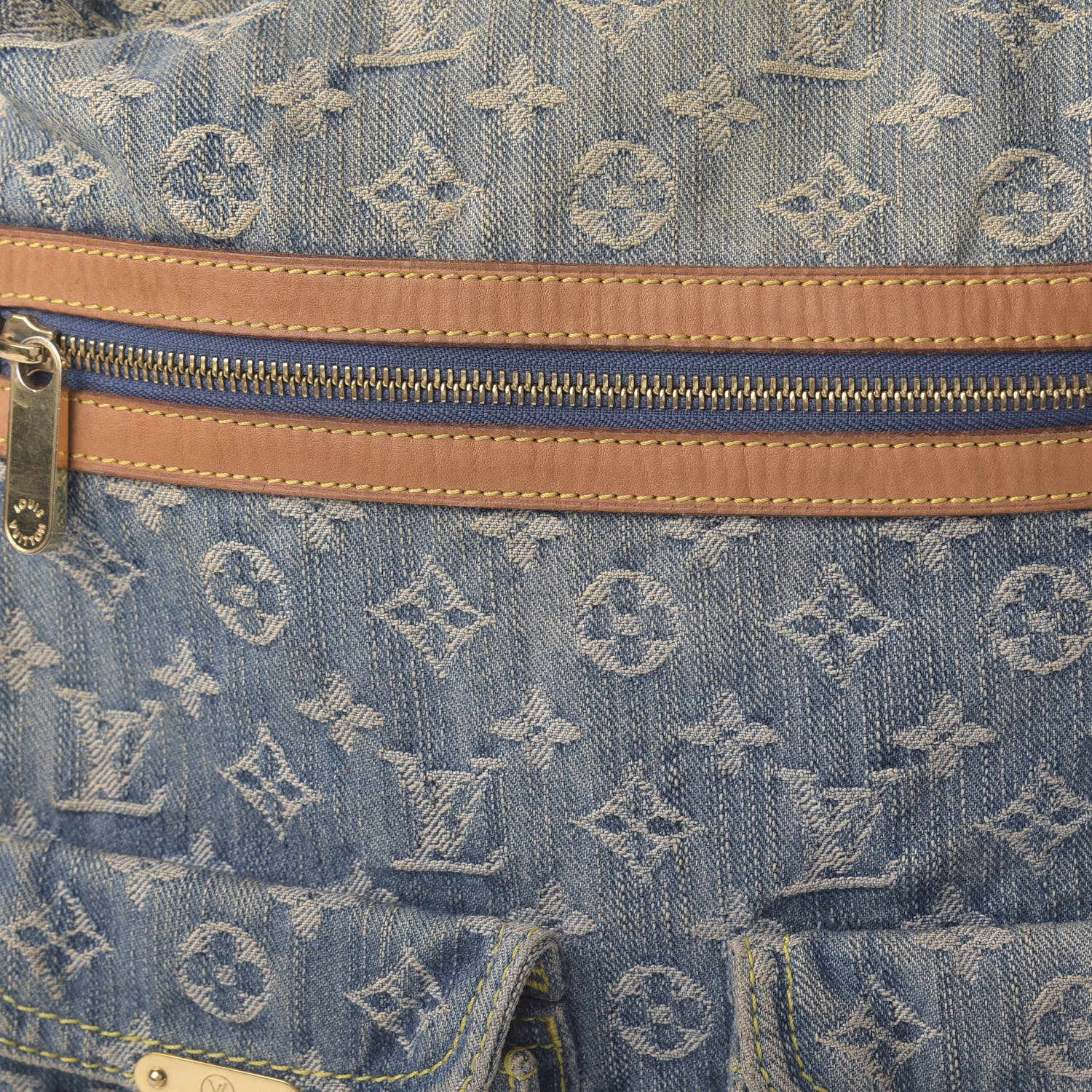 Louis Vuitton Denim Baggy GM Blue 9 of 9