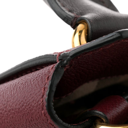 Burberry Soft Grain Calfskin Small Buckle Tote Antique Red 11 of 11