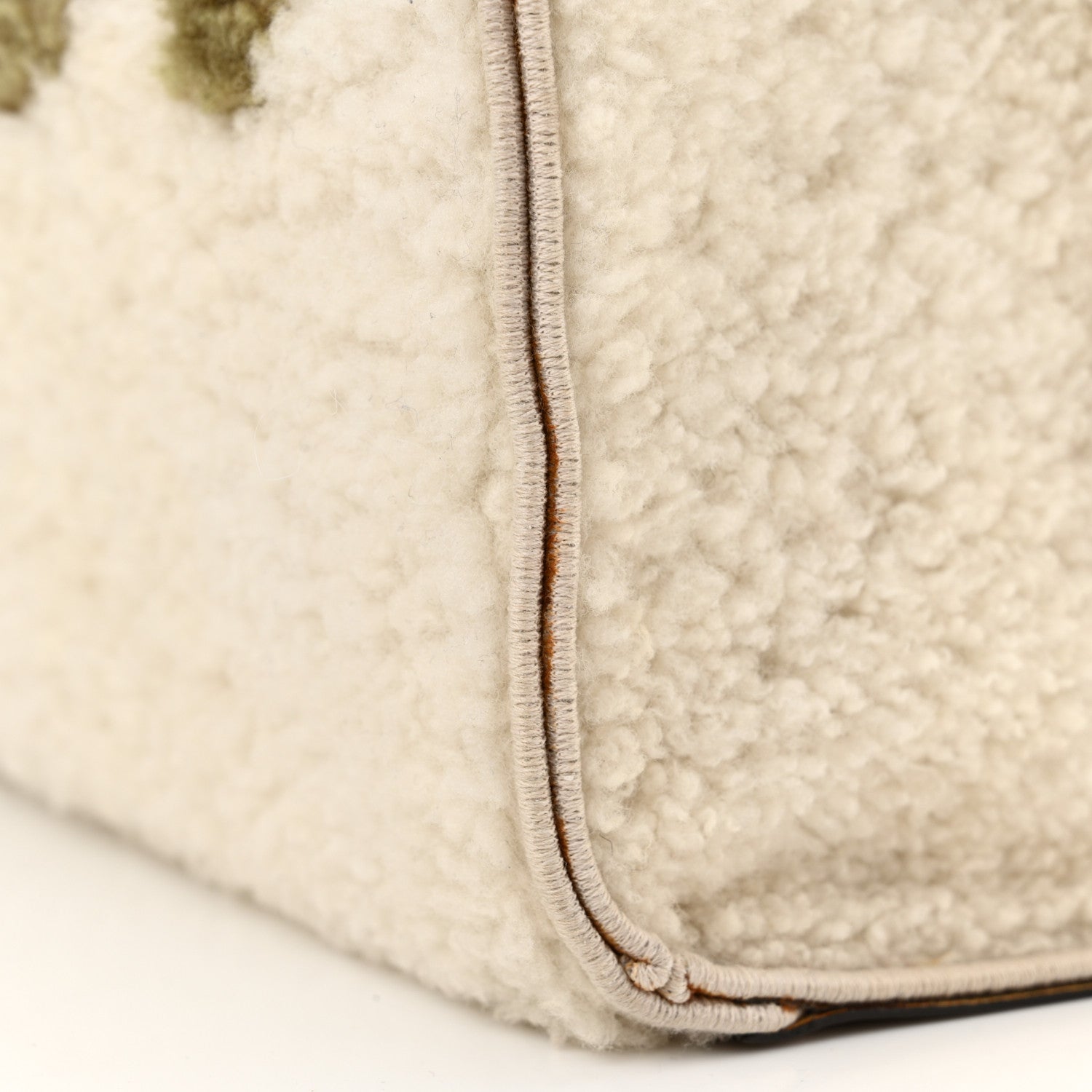 Fendi Shearling Vitello King Logo Medium Fendi Sunshine Shopper Tote White 18 of 19