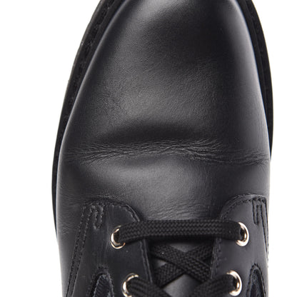 Fendi Calfskin Stretch Fabric FF Rockoko Biker Boots 38 Black Charcoal 8 of 8