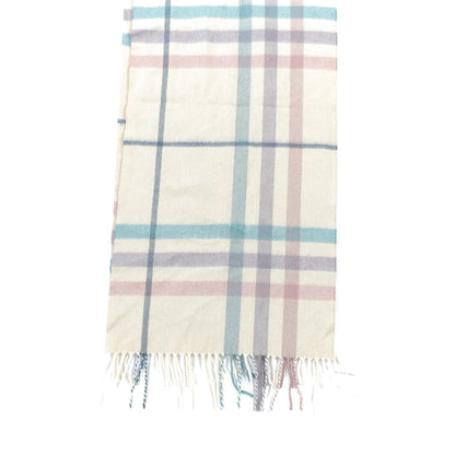 Burberry Cashmere Giant Check Fringe Scarf Multicolor 4 of 5