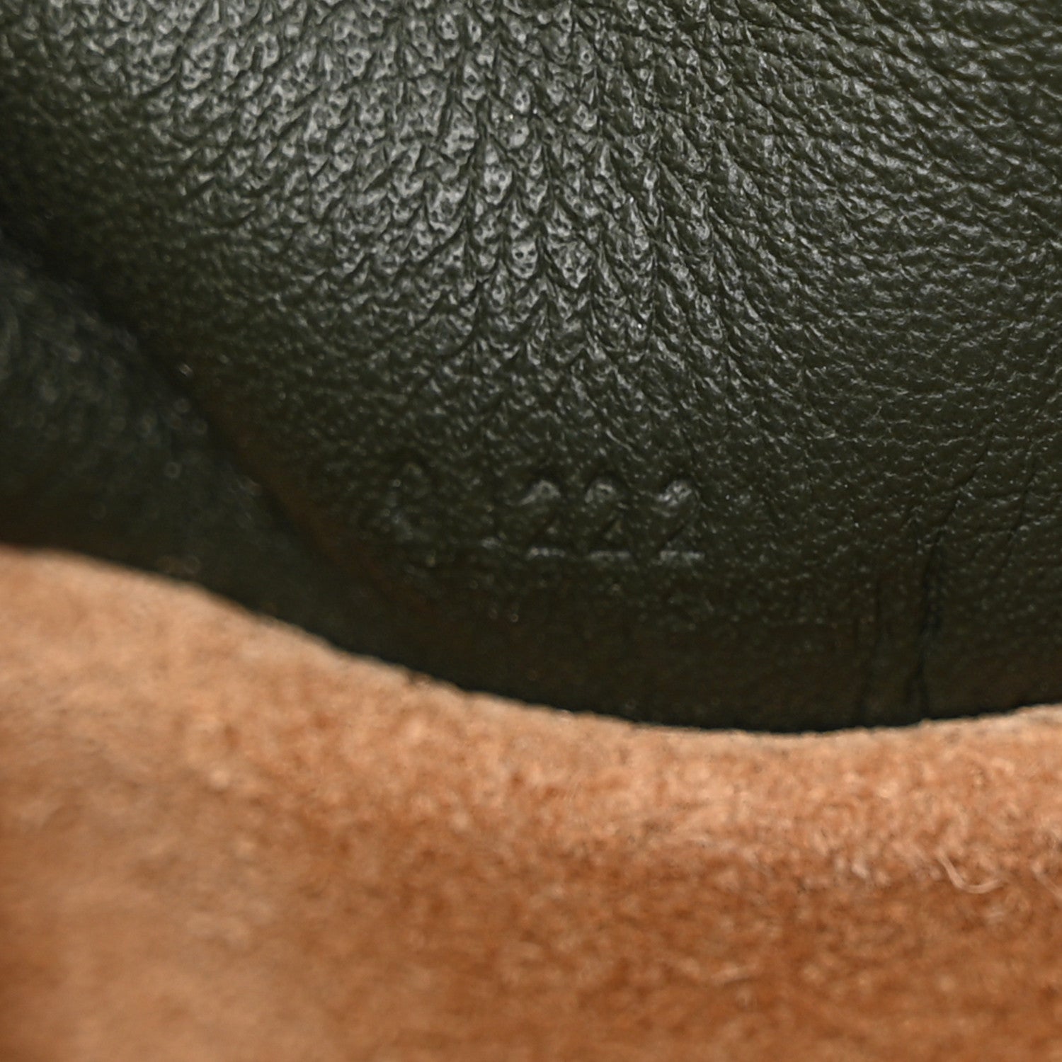 Loewe Calfskin Flamenco Knot Clutch Vintage Khaki 7 of 10
