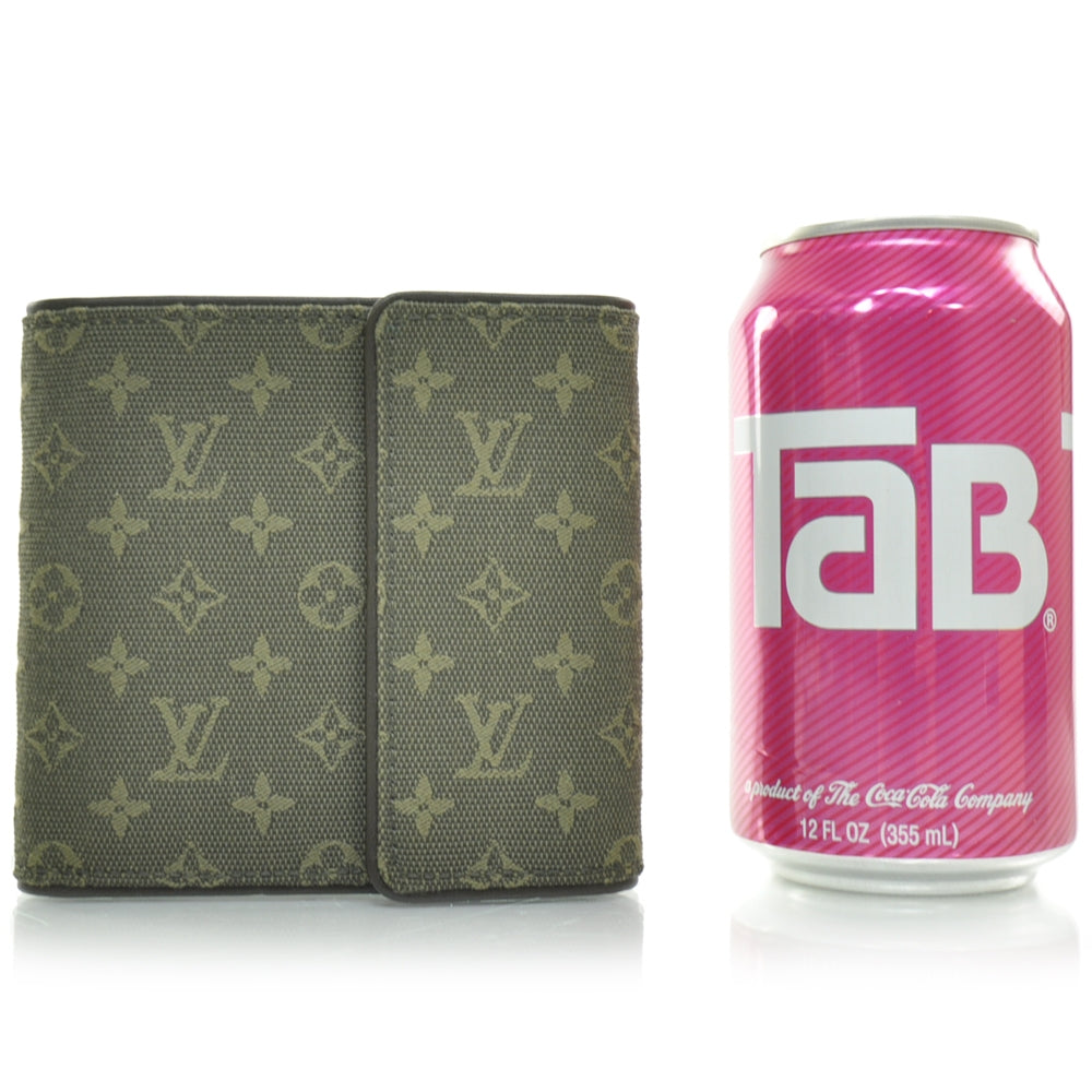Mini Monogram Compact Wallet Kaki