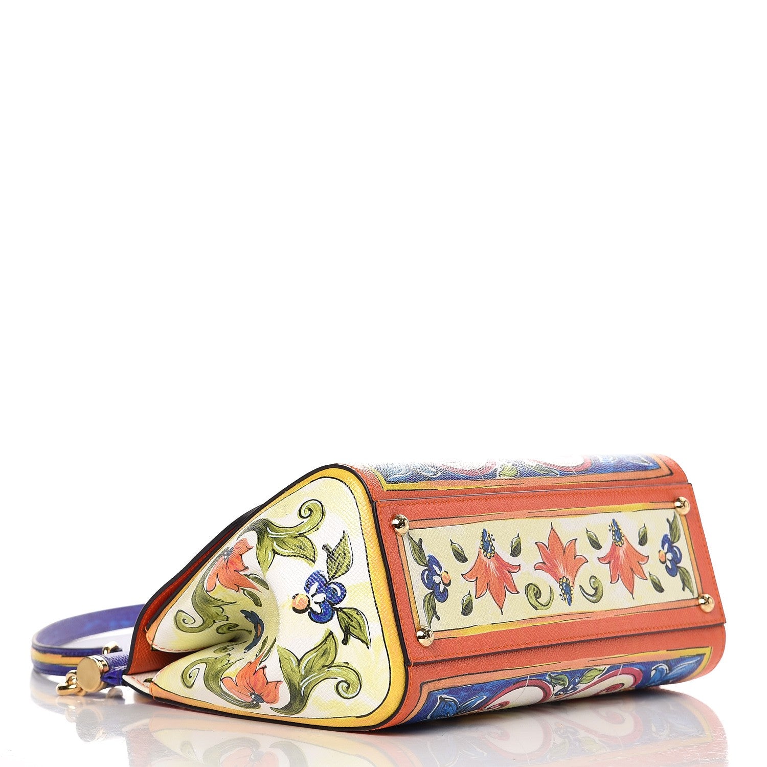Dolce & Gabbana Dauphine Majolica Printed Medium Miss Sicily Satchel Multicolor 4 of 7