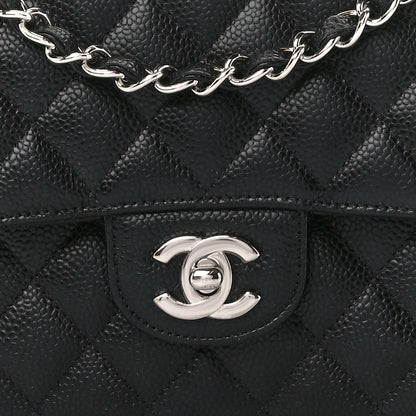 Chanel Caviar Quilted Medium Double Flap Black 8 of 11