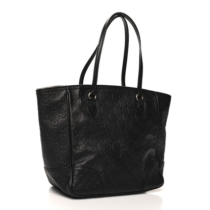 Gucci Guccissima Small Bree Zippered Tote Black 3 of 10
