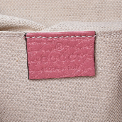 Gucci Cellarius Calfskin Medium Bamboo Backpack Glossy Pink 6 of 8