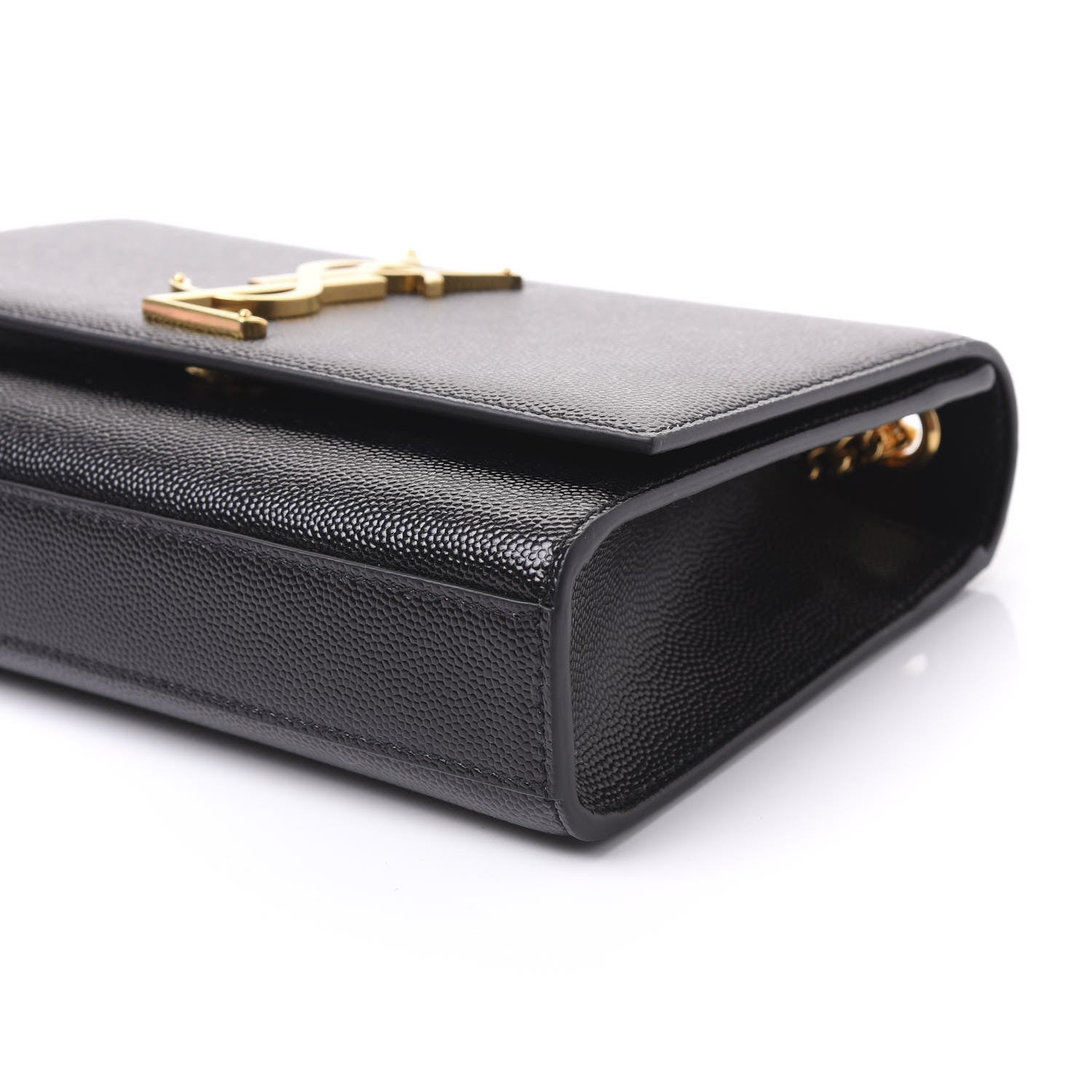 Saint Laurent Grain De Poudre Small Monogram Kate Satchel Black 7 of 8