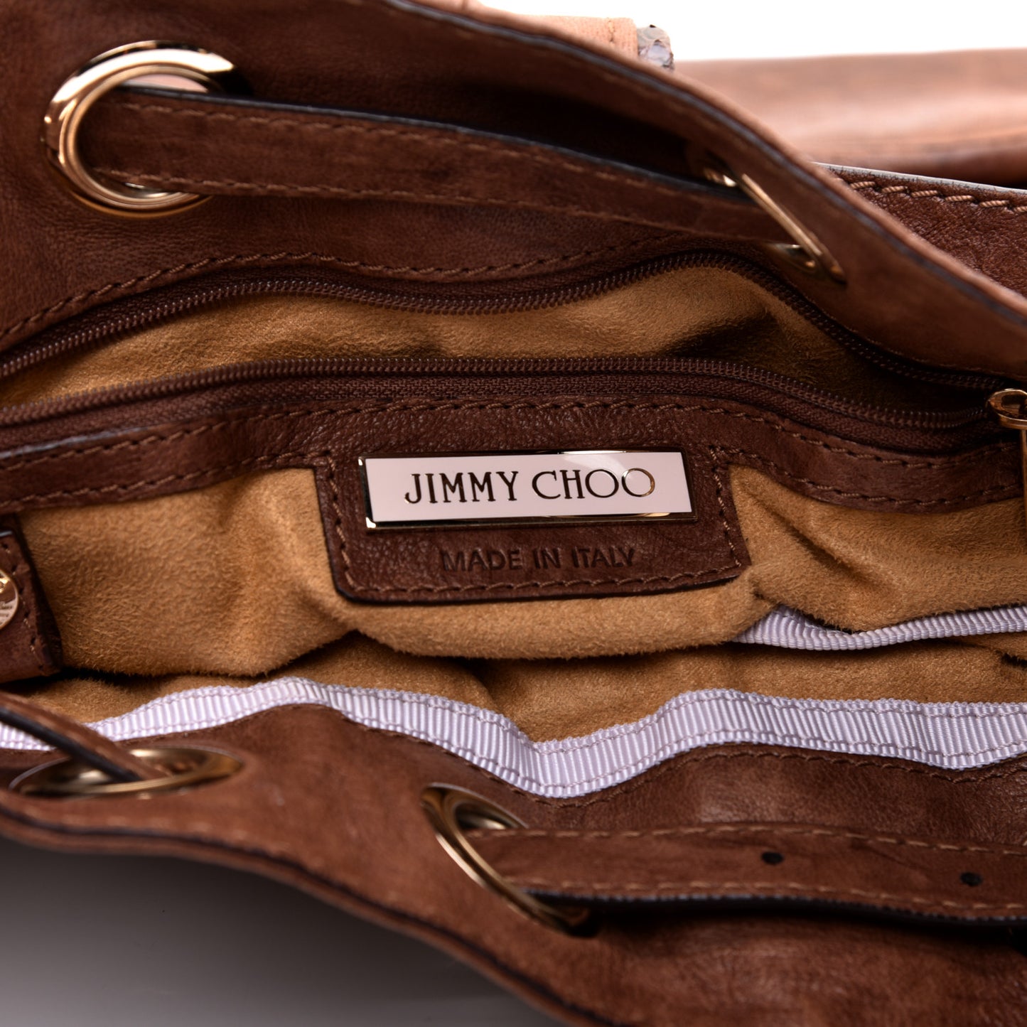 Calfskin Ramona Bucket Bag Brown