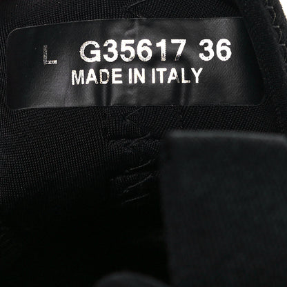 Chanel Velvet Calfskin Mixed Fibers CC Sneakers 36 Black 7 of 7