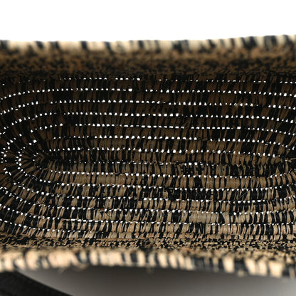 Loewe Raffia Small Square Basket Tote Bag Black Natural 5 of 10