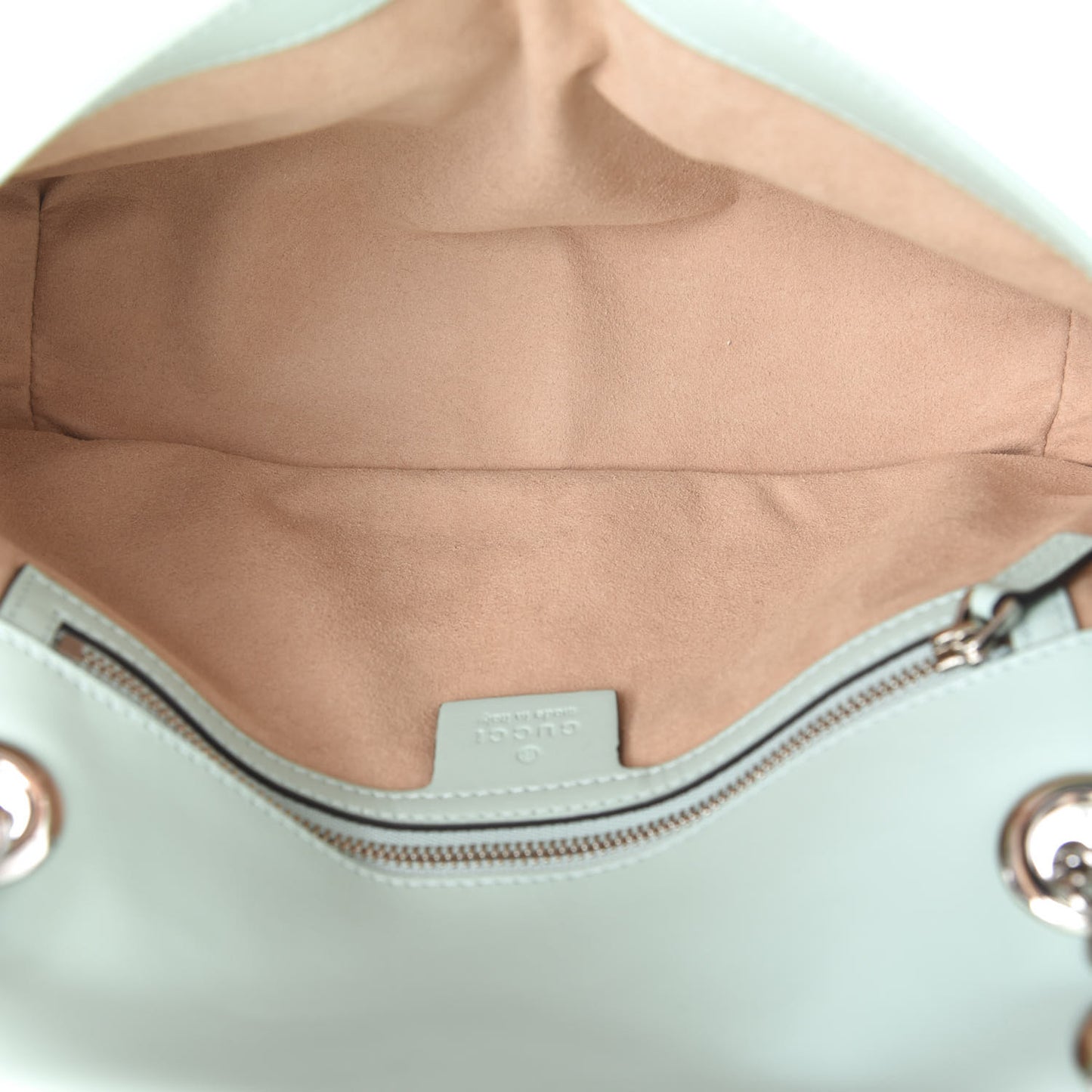 Calfskin Matelasse Small GG Marmont Shoulder Bag Water Green