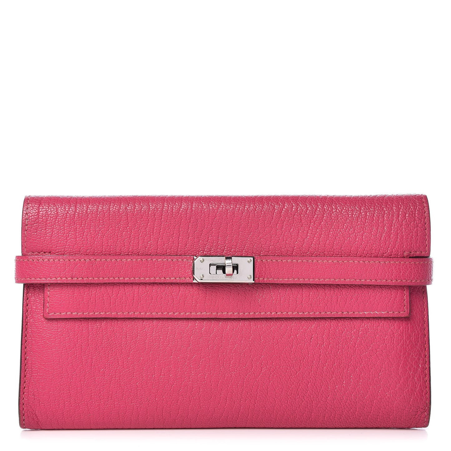 Chevre Mysore Kelly Longue Wallet Rose Shocking
