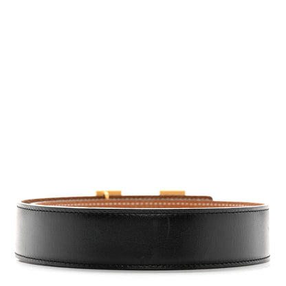 Hermes Box Togo 32mm H Belt 85 34 Black Gold 2 of 11