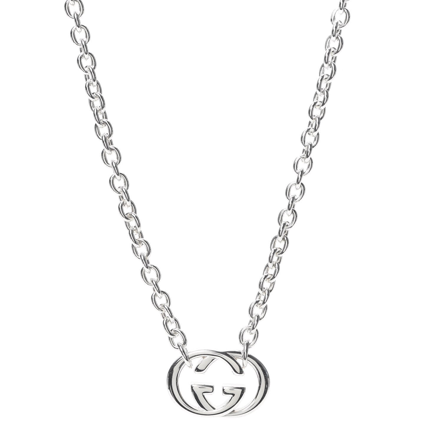 Gucci Sterling Silver Britt Necklace 1 of 6