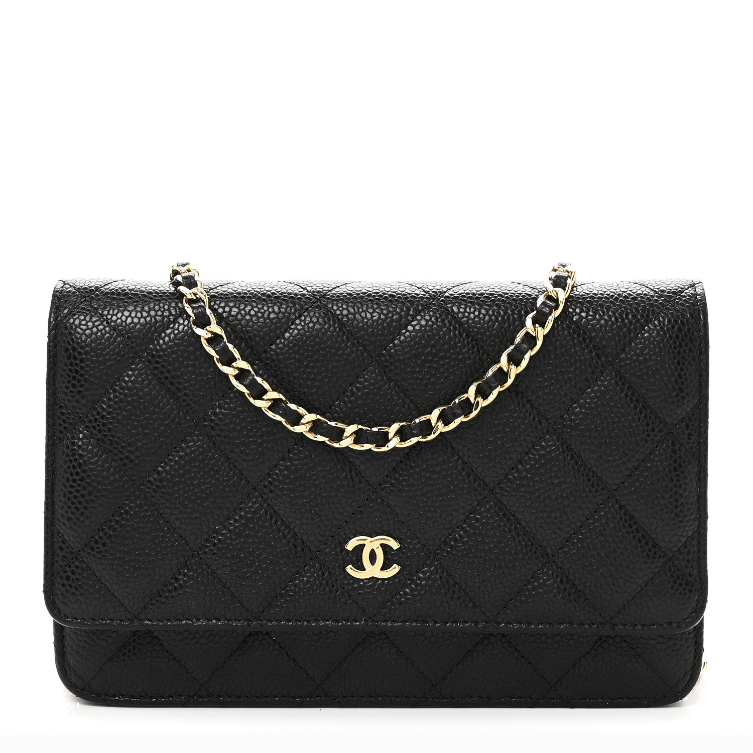 Chanel Caviar Quilted Wallet On Chain WOC Black 1 of 13