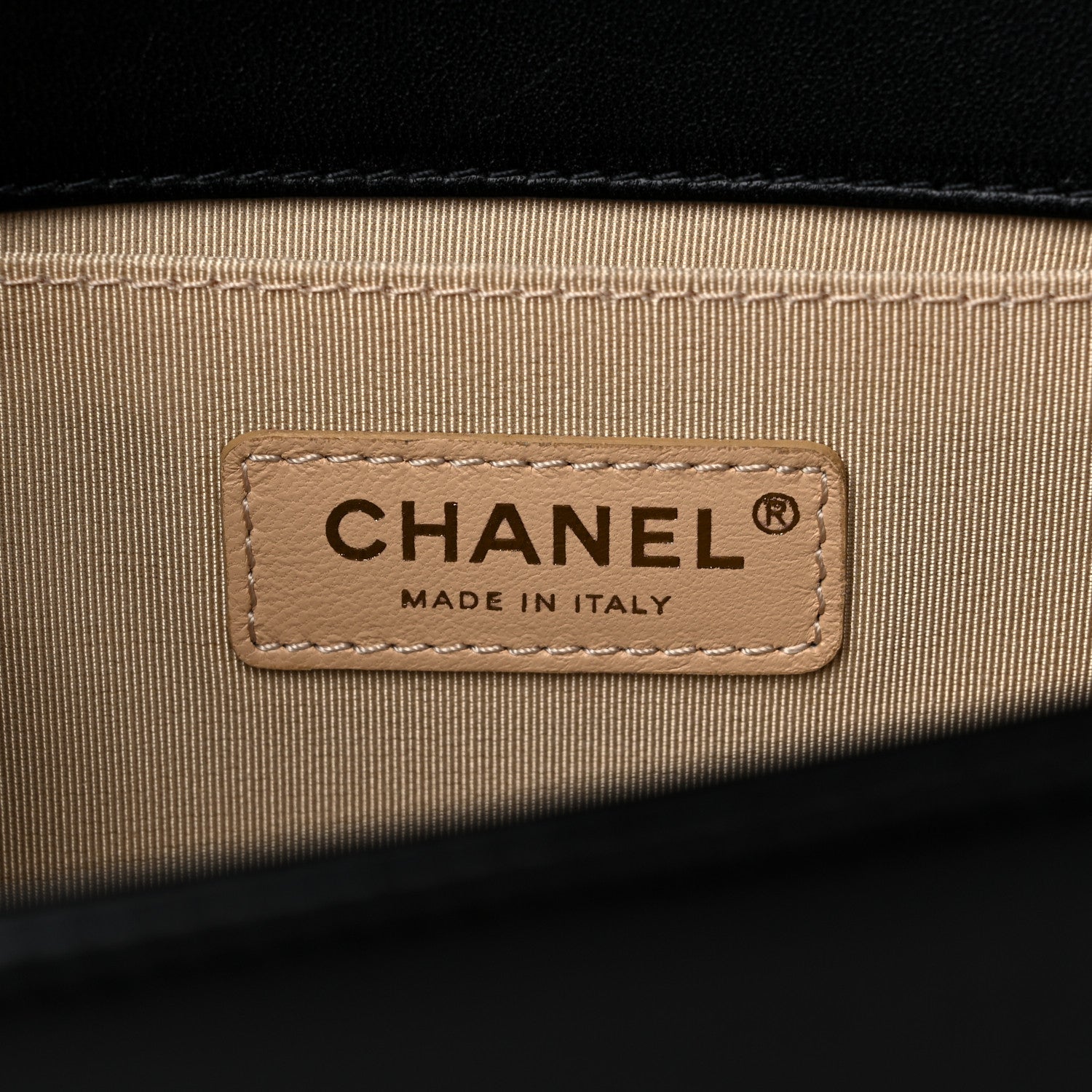 Chanel Lambskin Chain Quilted Medium Boy Flap Black 6 of 13