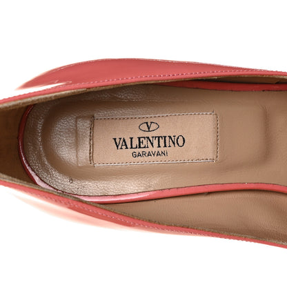 Valentino Garavani Patent Couture Bow Peep Toe 30/125mm Platform Pumps 36.5 Rosa 7 of 8