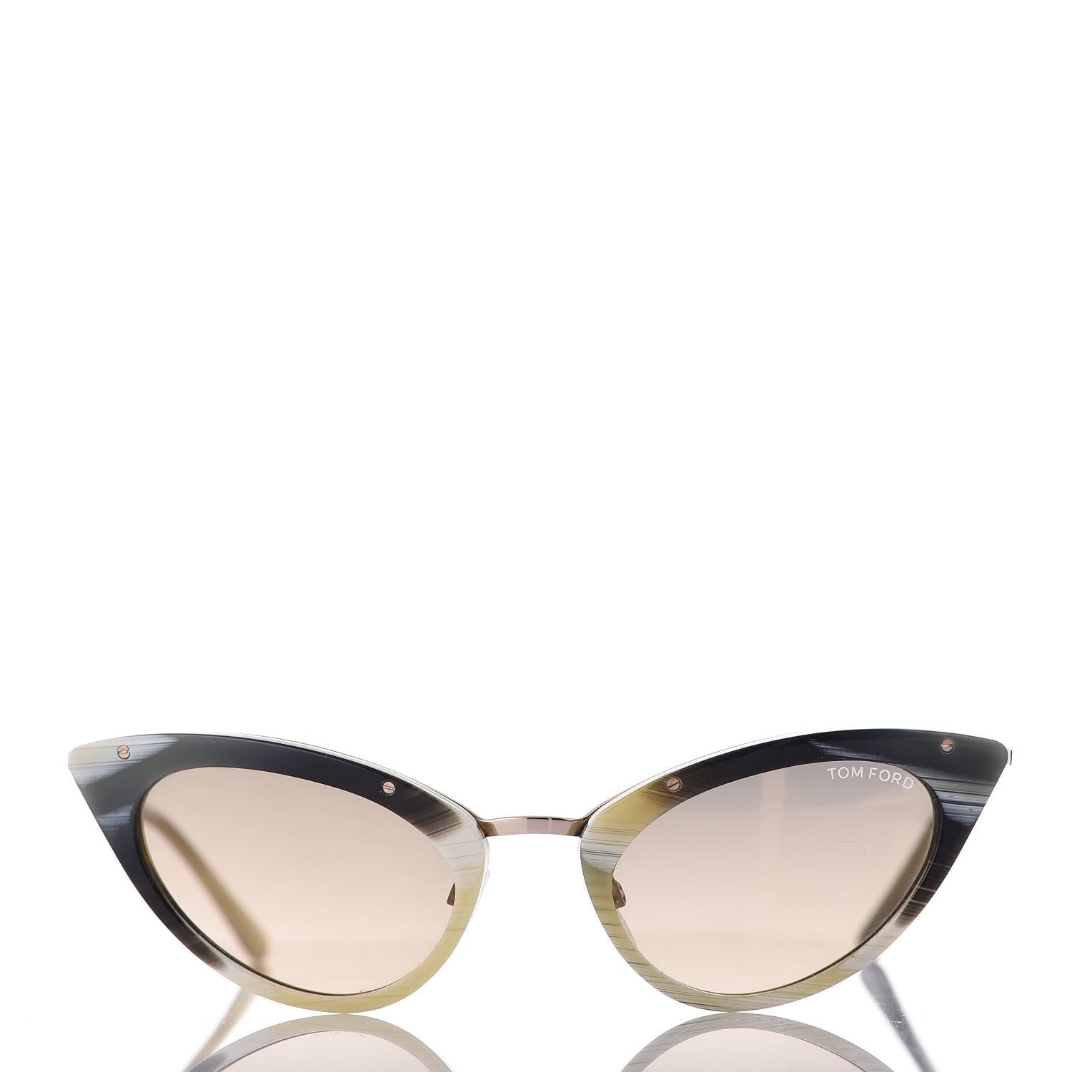 Tom Ford Grace Cat Eye Sunglasses TF349 Green 2 of 7