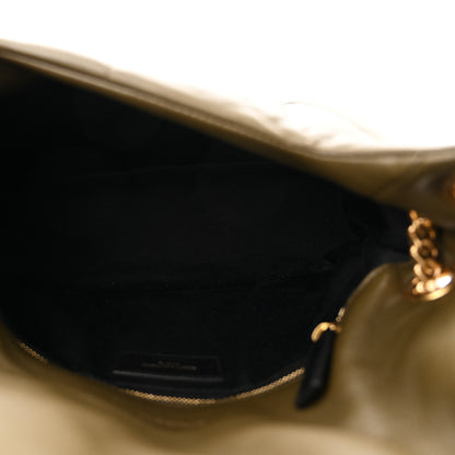 Saint Laurent Lambskin Quilted Small Loulou Puffer Monogram Chain Satchel Light Musk 5 of 10