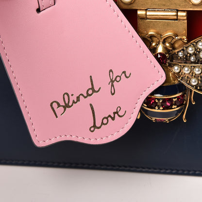 Gucci Calfskin Sylvie Web Small Queen Margaret Top Handle Bag Blue Agata Hibiscus Red Mystic White Sugar Pink 10 of 10