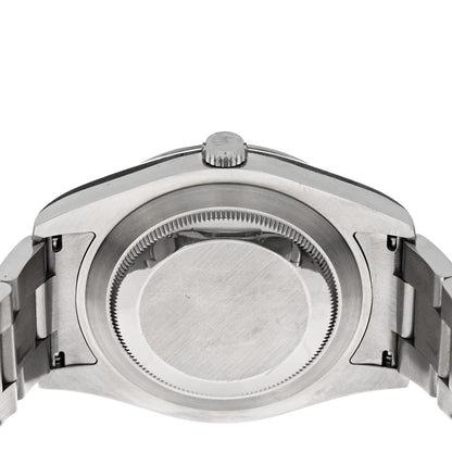 Rolex Stainless Steel 18K White Gold Diamond 41mm Oyster Perpetual Datejust Watch Dark Rhodium 126334 4 of 5