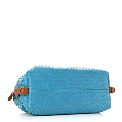 Bottega Veneta Nappa Intrecciato Bowling Bag Blue 4 of 13