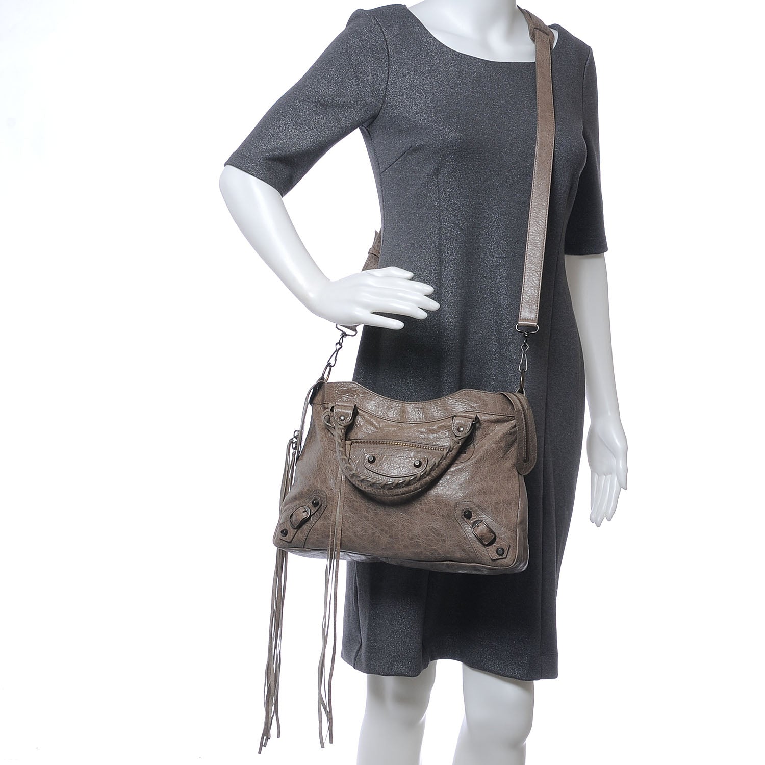 Balenciaga Agneau Town Gris Poivre 2 of 7