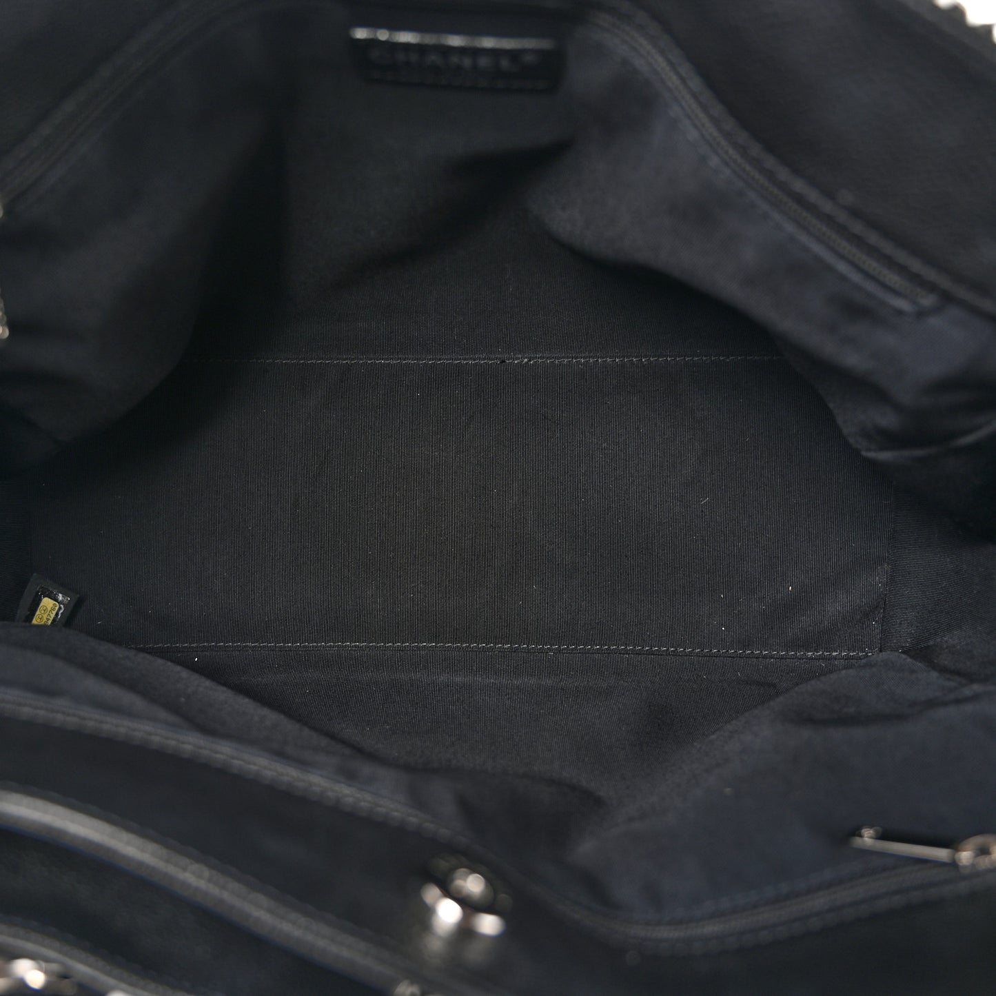 Calfskin Cerf Executive Shopper Tote Black