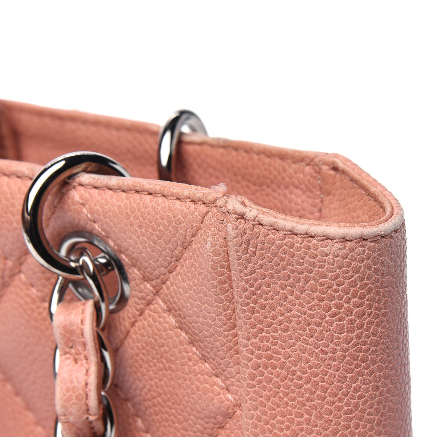 Chanel Caviar Quilted Petit Shopping Tote PST Pink 15 of 22