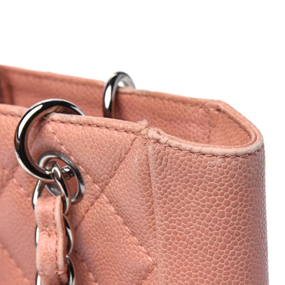 Chanel Caviar Quilted Petit Shopping Tote PST Pink 15 of 22