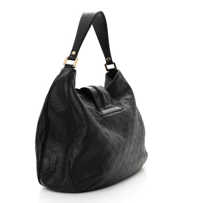 Gucci Guccissima Large New Ladies Web Hobo Black 3 of 13