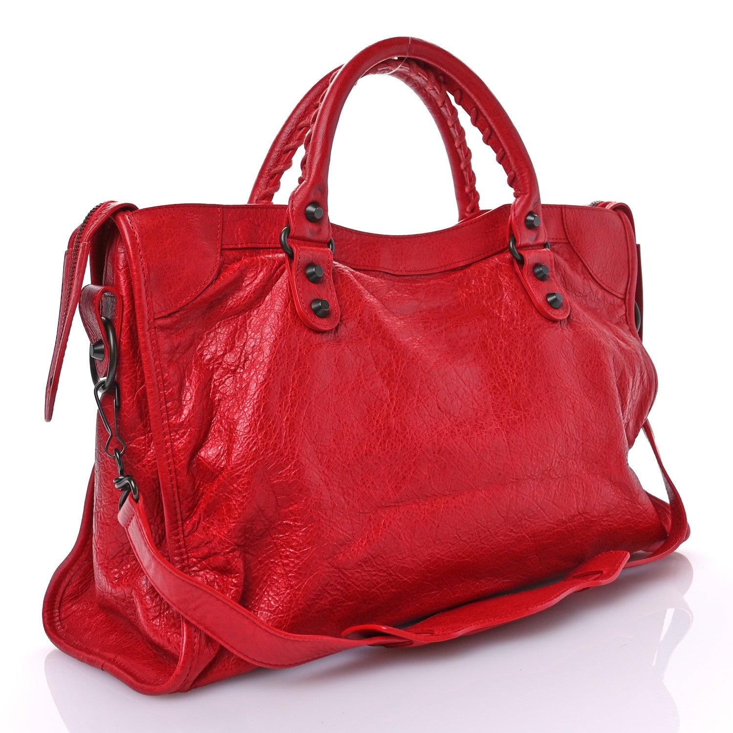 Balenciaga Agneau Classic Hardware City Rouge Coquelicot 4 of 10