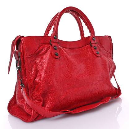 Balenciaga Agneau Classic Hardware City Rouge Coquelicot 4 of 10