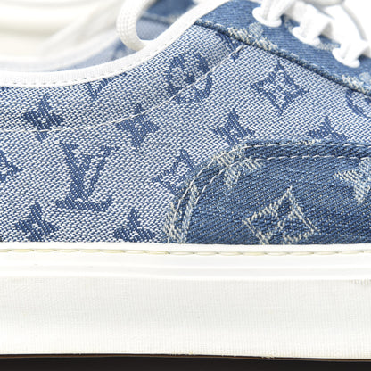 Louis Vuitton Monogram Denim Trocadero Richelieu Sneakers 11 Navy Blue 14 of 15