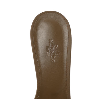 Hermes Epsom Oasis Sandals 38 Etoupe 11 of 18