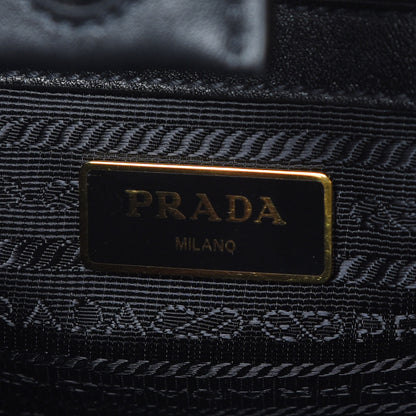 Prada Saffiano Metal Top Handle Black 8 of 9