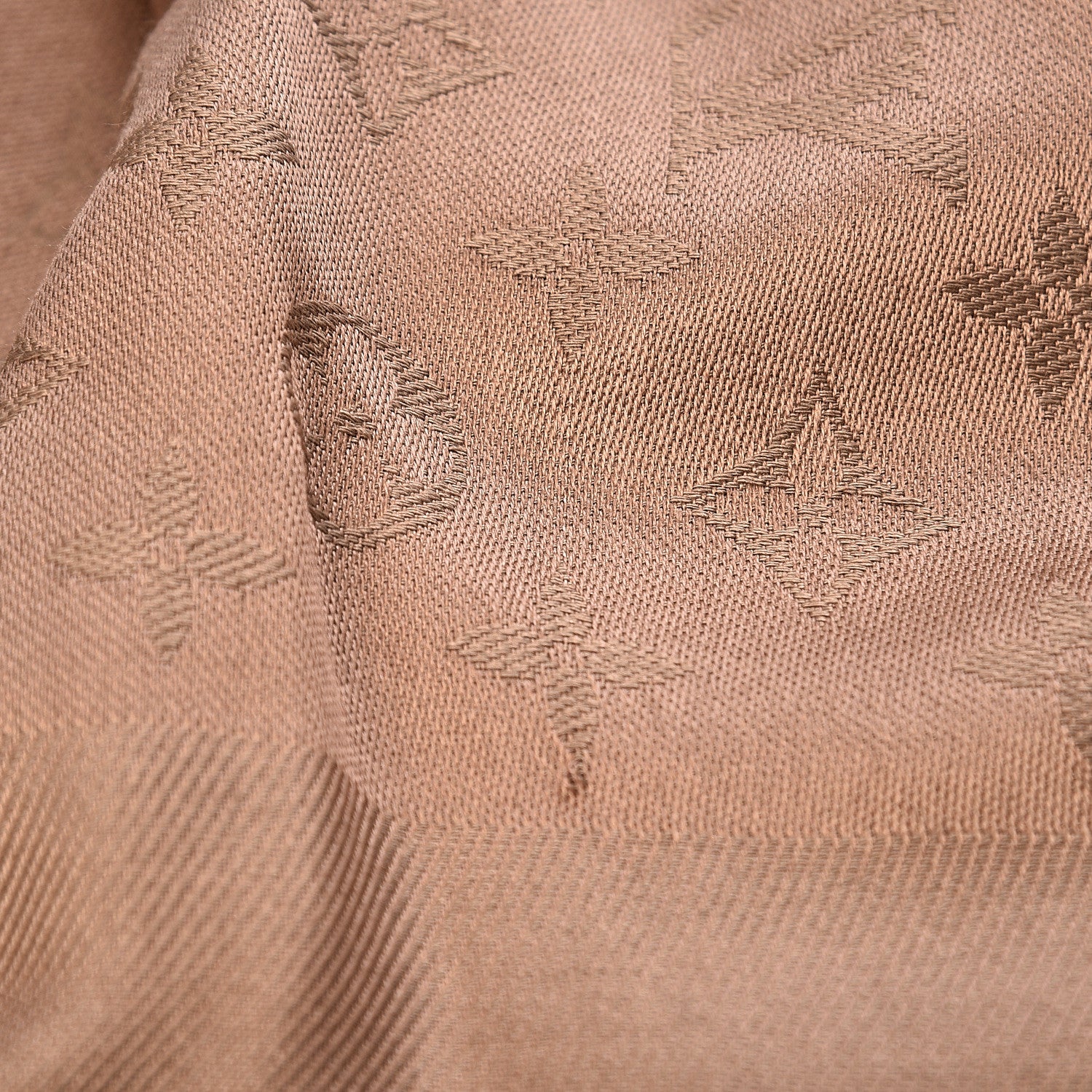 Louis Vuitton Silk Wool Monogram Shawl Cappuccino 6 of 7