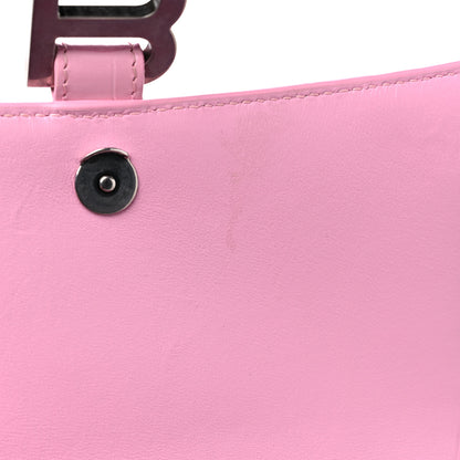 Balenciaga Shiny Calfskin Crocodile Embossed Small Hourglass Top Handle Bag Candy Pink 9 of 10