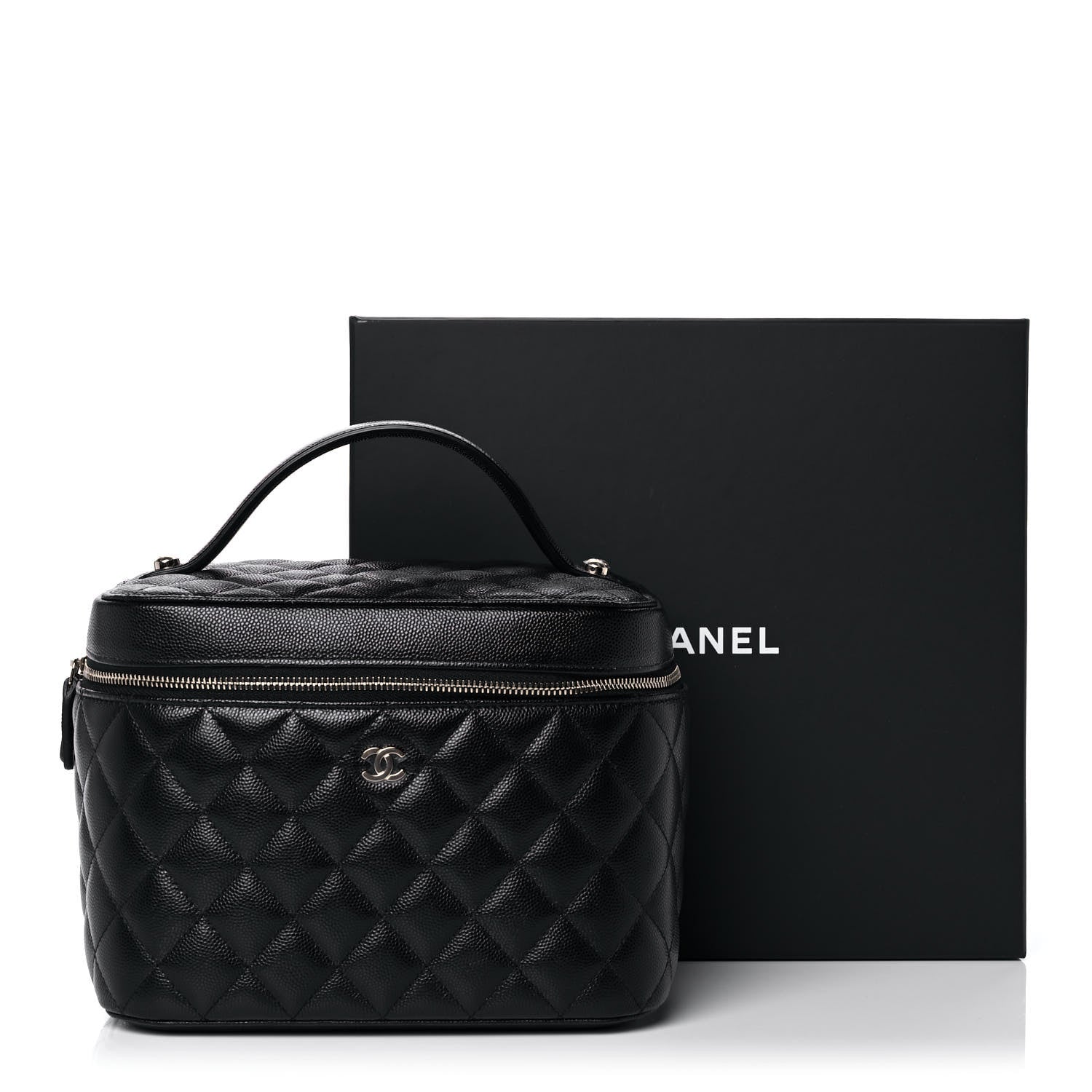 Chanel Caviar Quilted Large Vanity Pouch Black 15 of 15