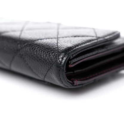 Chanel Caviar Quilted Large Flap Wallet Black 18 of 21