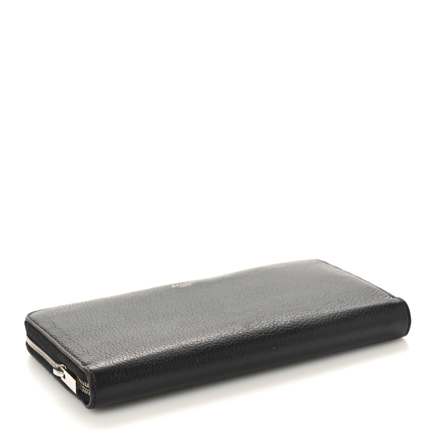 Celine Calfskin Large Zip Around Multifunction Wallet Black Citron 4 of 8