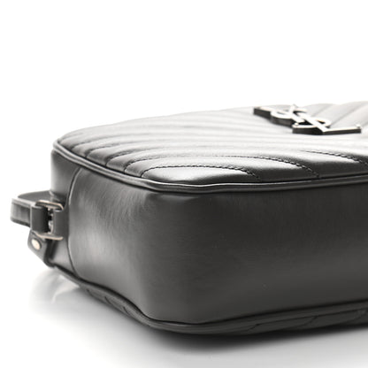 Saint Laurent Calfskin Matelasse Monogram Lou Camera Bag Asphalt 7 of 8