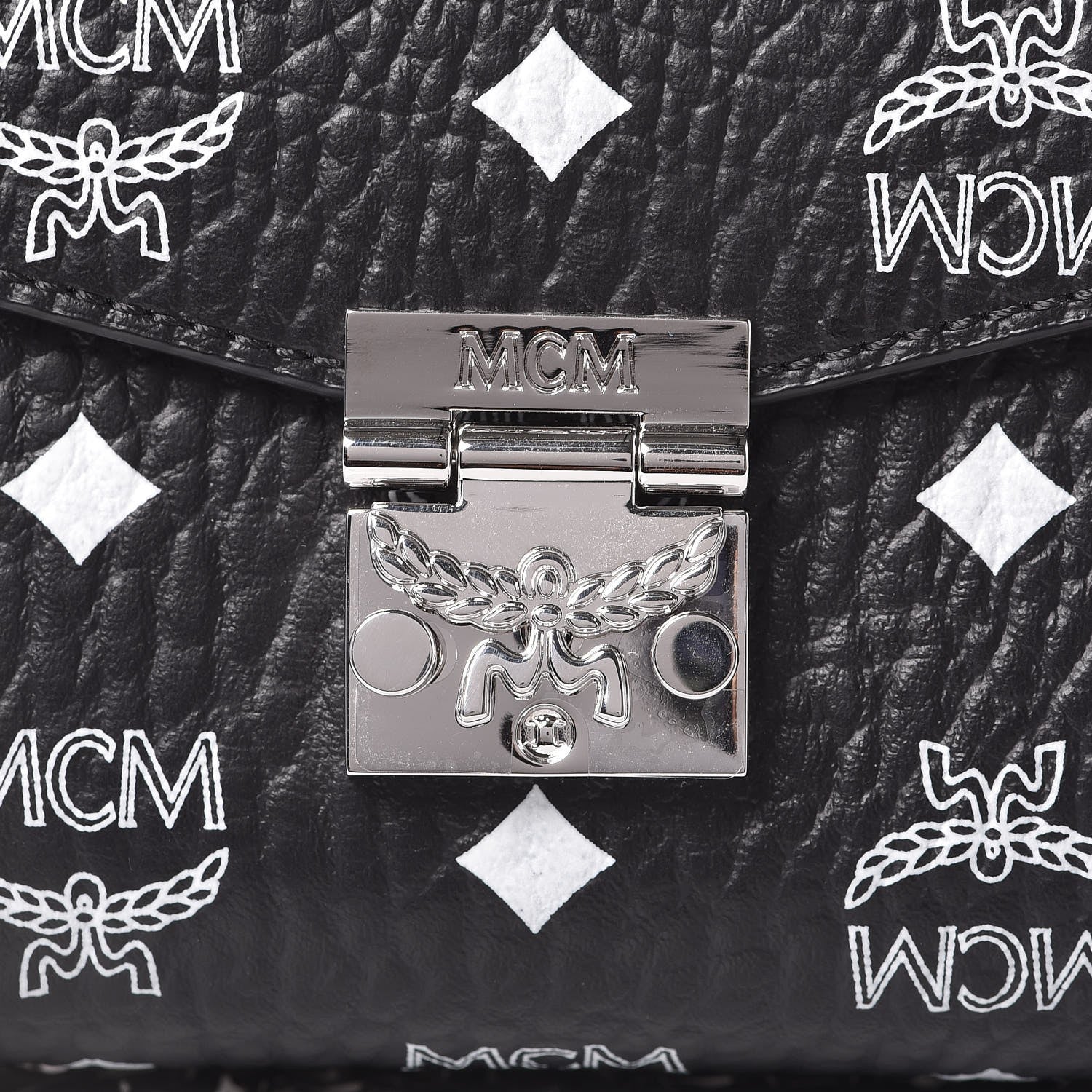 MCM Visetos Patricia Wallet On Chain Black 11 of 14