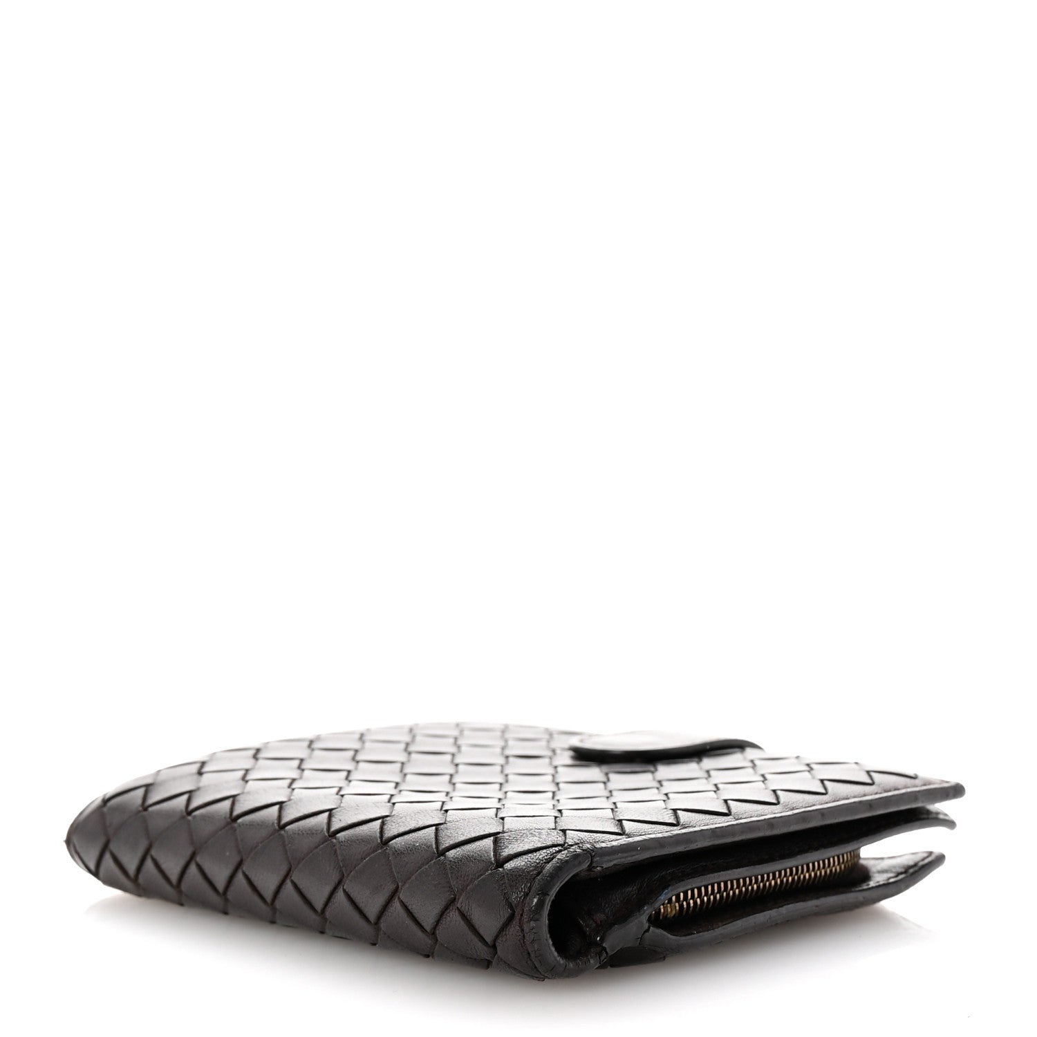 Bottega Veneta Nappa Intrecciato French Flap Wallet Ebano 4 of 7