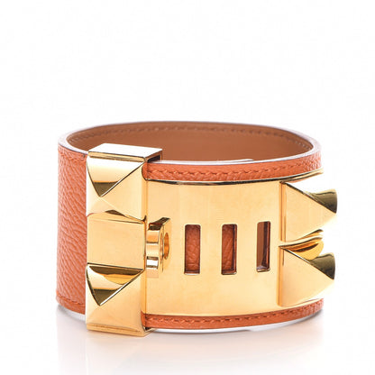 Hermes Epsom Collier de Chien CDC Bracelet S Orange 3 of 8