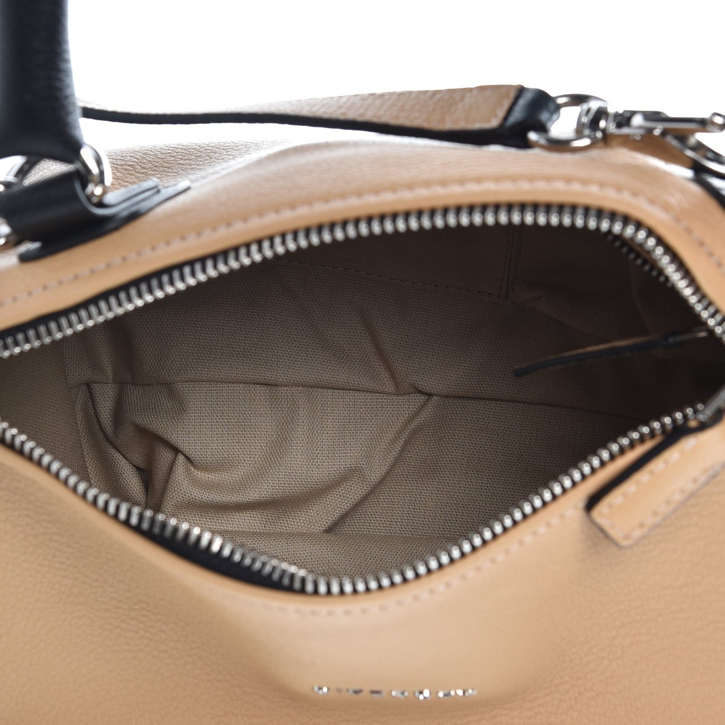 Sugar Goatskin Small Bi-Color Pandora Light Beige