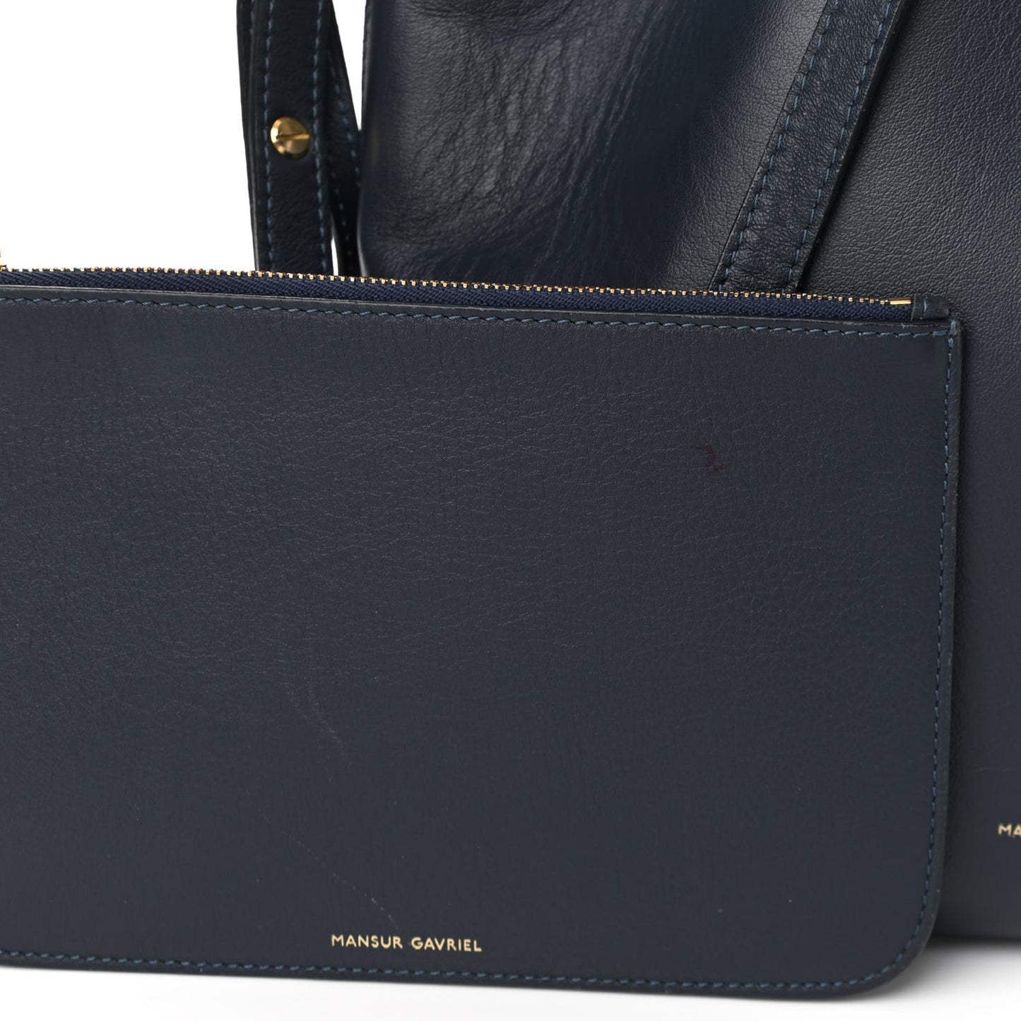 Calfskin Bucket Bag Blu