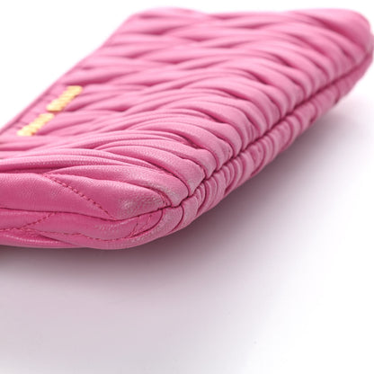Miu Miu Nappa Matelasse Pouch Fuxia 9 of 14