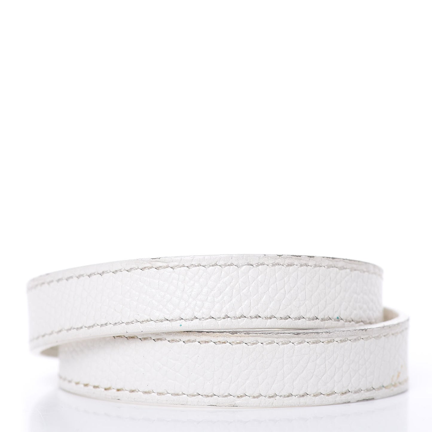 Epsom Kelly Double Tour Bracelet M White